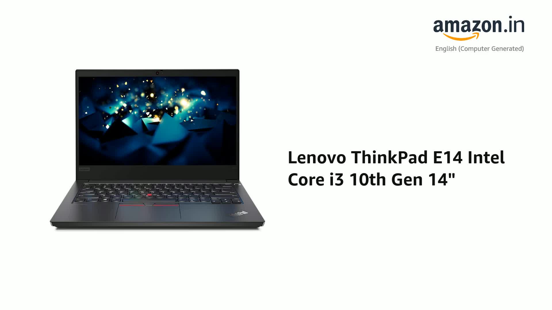 Amazon.in: Buy Lenovo ThinkPad E14 Intel Core i3 10th Gen 14